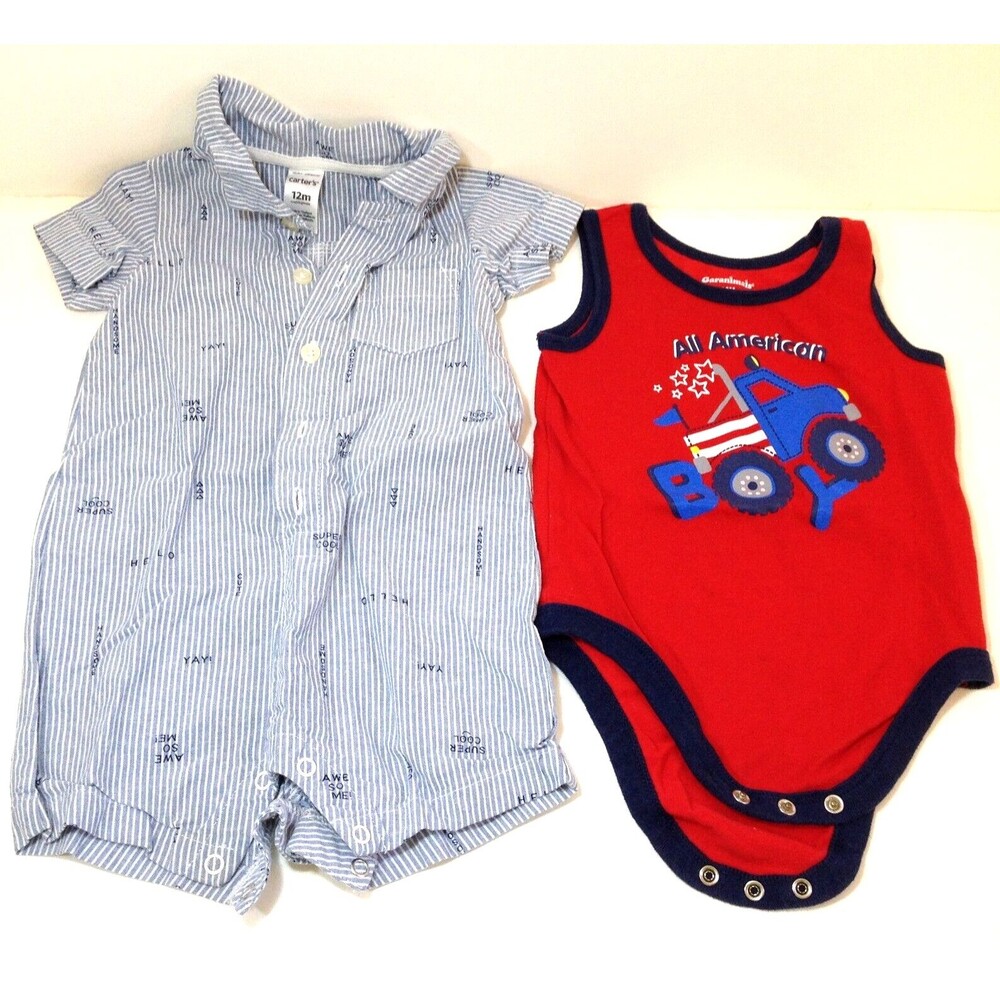 Baby Boys 12 Month Clothes Lot Of 2  Clean